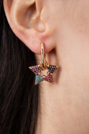 Heliophilia Silver Pendientes CKP9240 Multicolor con Circonitas